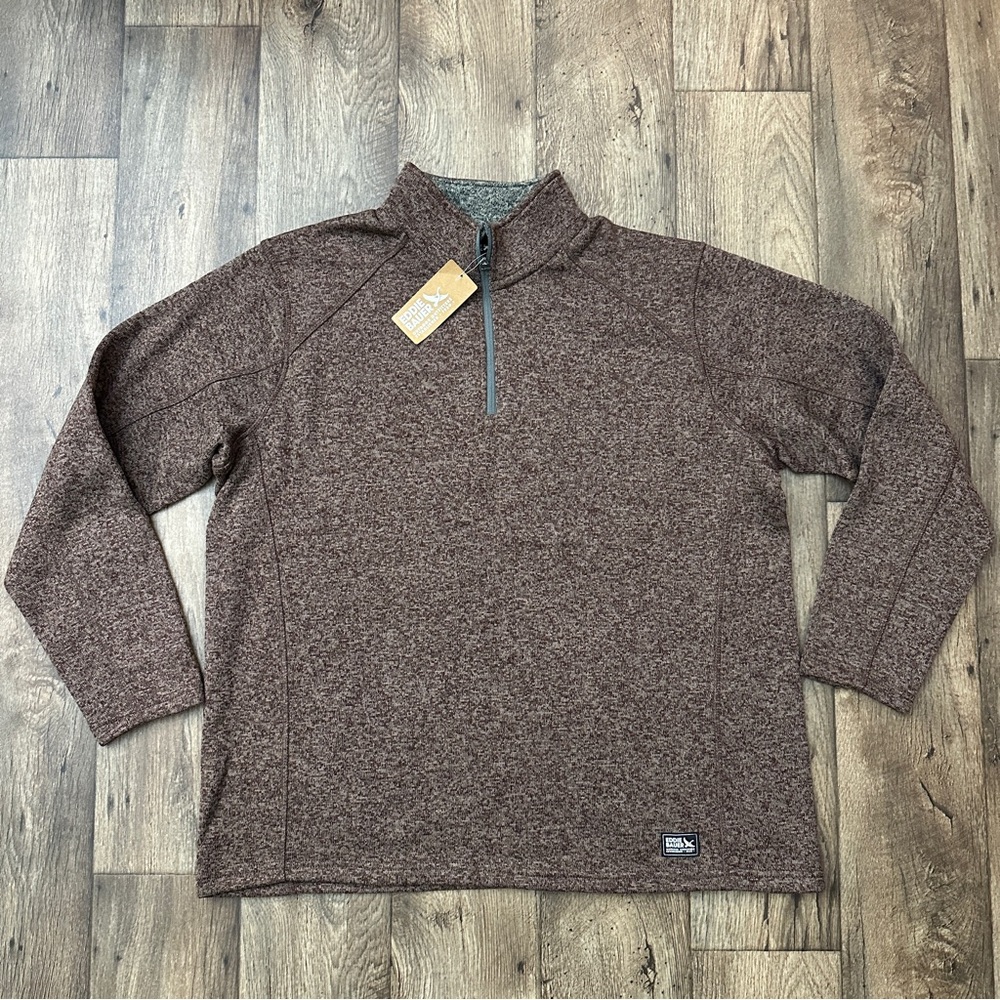 Eddie Bauer Radiator Fleece Quarter Zip Pullover Men’s Size XXL Brown